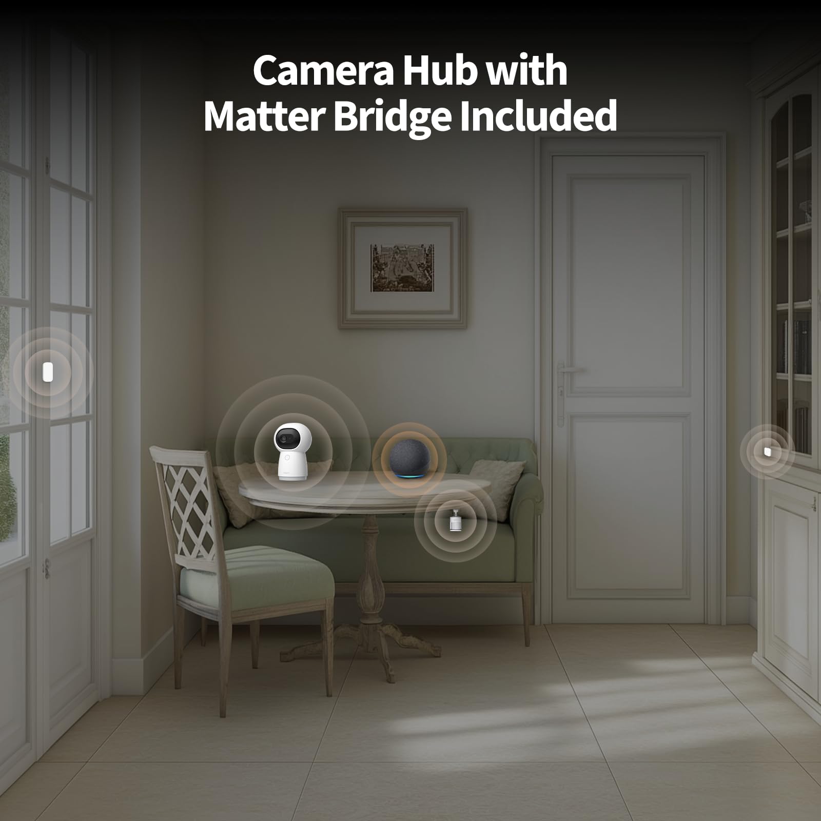 Aqara Système de Sécurité Y100, HomeGuardian | 2K PT Caméra Hub G3 et 3 Capteurs Intelligents, Automatisation Locale, alertes 24/7, Compatible HomeKit, Google Home, Alexa