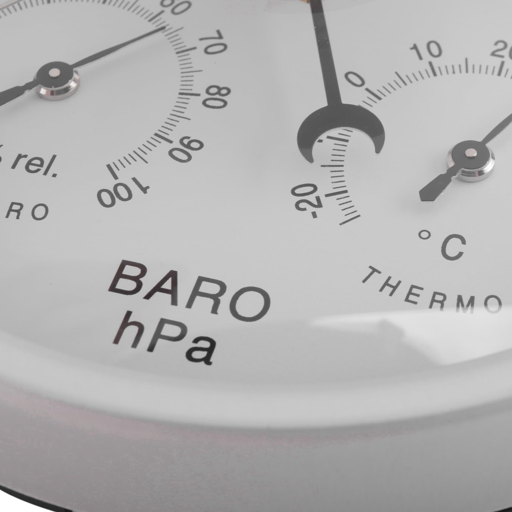 3X Digitales Innen-Hygrometer Tragbares 3-In-1-Wand-Wetterthermometer-Barometer-Hygrometer Wohnkultur 132MM Verwendung für Unterschiedliche Umgebungen (, EinheitsgrößE)