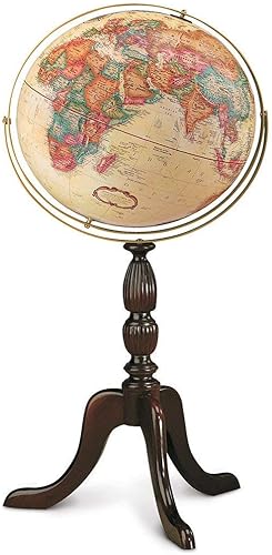 Replogle Globes 22818 Cambridge Globo de 16 pulgadas, nogal antiguo