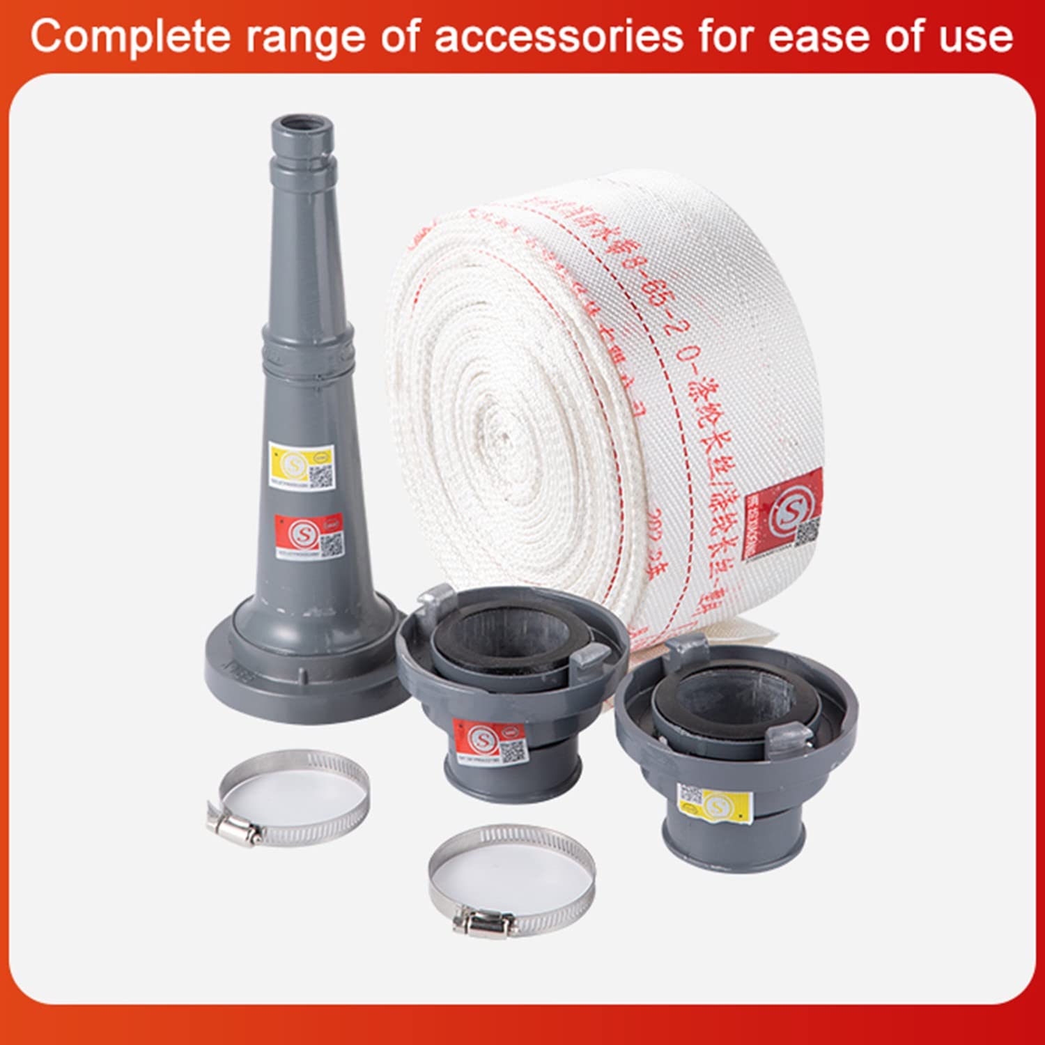 VEVOR Tubo Idraulico 1/2 Pollice X 100 Piedi, Tubo Idraulico A Spirale 4000 PSI, Tubo Idraulico In Gomma Con 2 Trecce In Filo Di Acciaio Ad Alta Resistenza - Foto 2