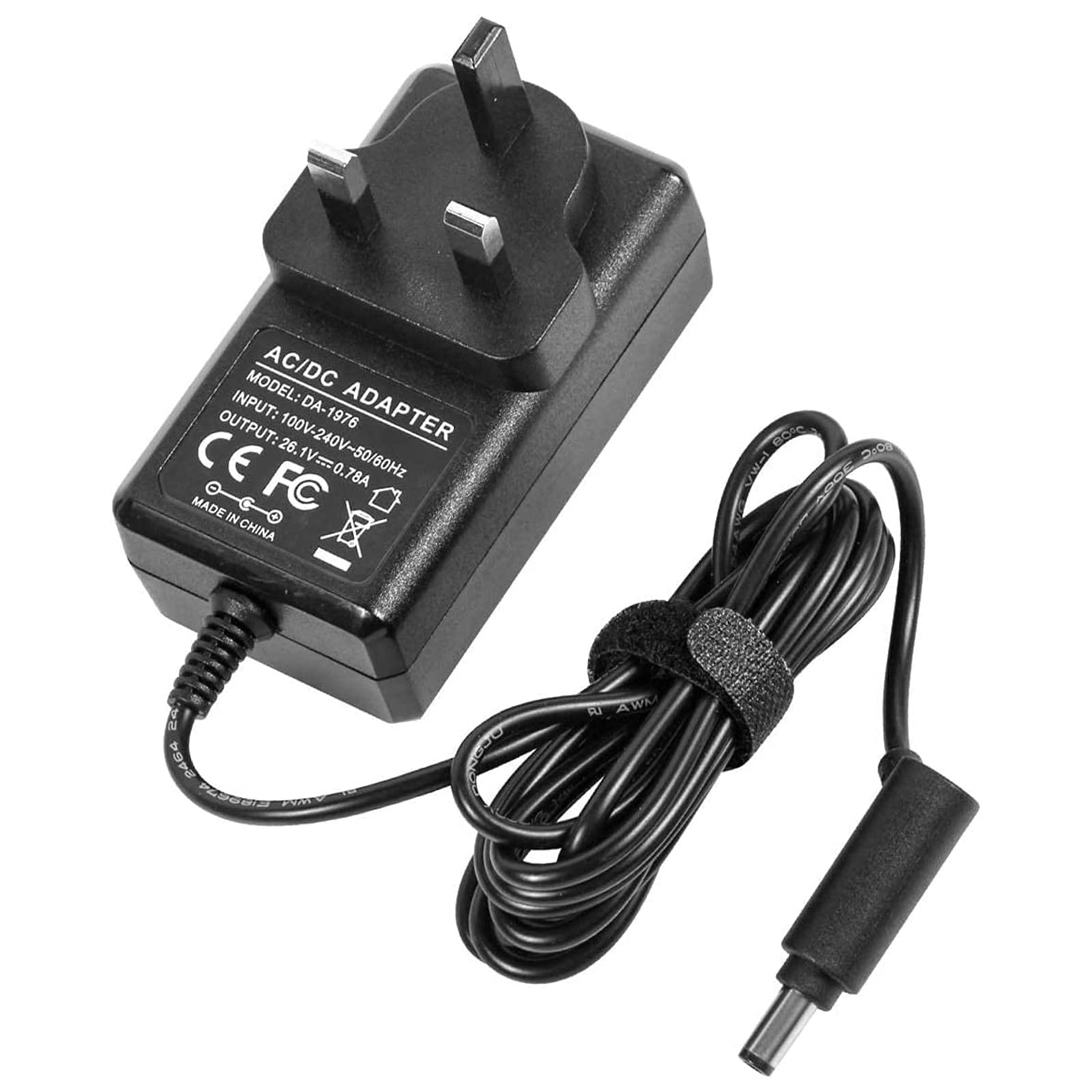 GORVELL 26.1V AC Adapter Vacuum Cleaner Battery Charger for Dyson V6 V7 V8 DC58 Cordless Absolute Motorhead Animal Power Supply,UK Plug