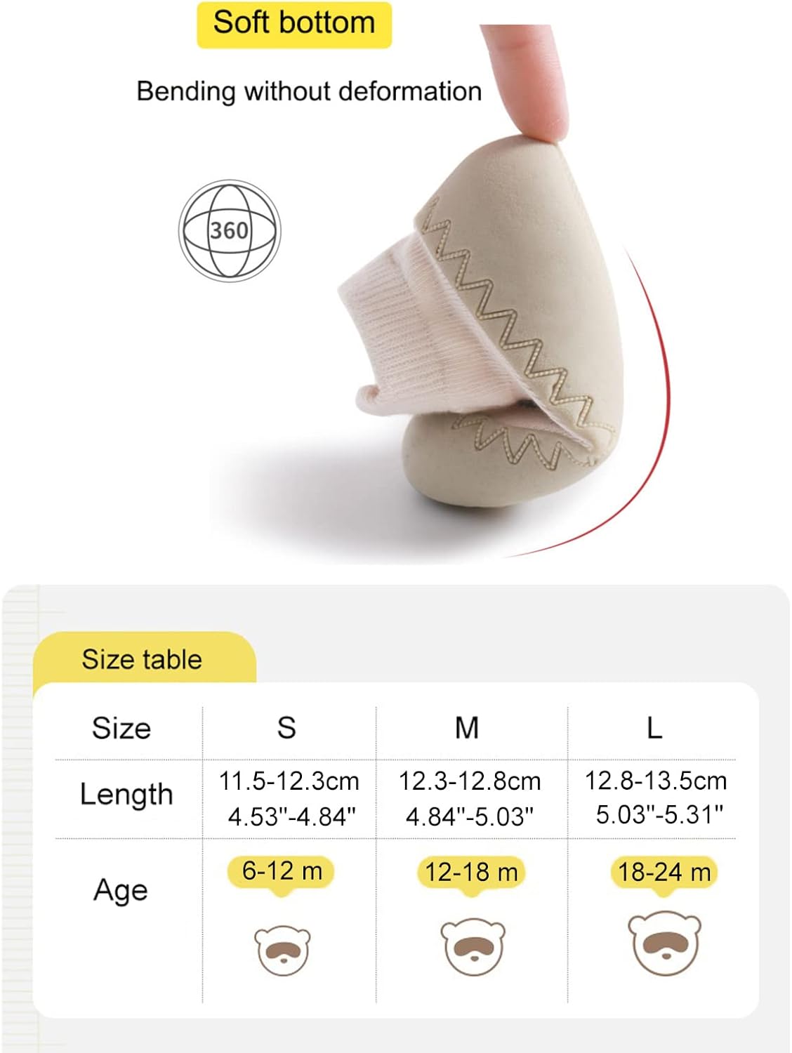 Baby Toddler Non-skid Sock Shoes Non Slip Floor Slipper for Boys Girls First Walking 2 Pairs - Image 6