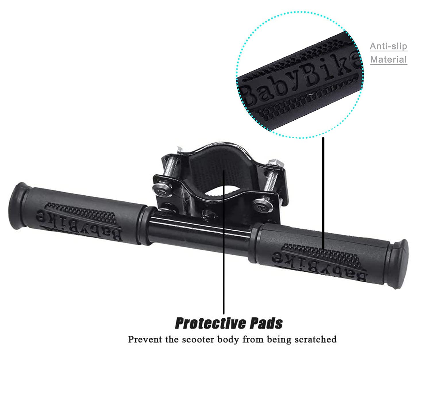 Guidon De Sécurité Réglable Pour Trottinette Enfant – Acier Inoxydable, Compatible Mijia M365