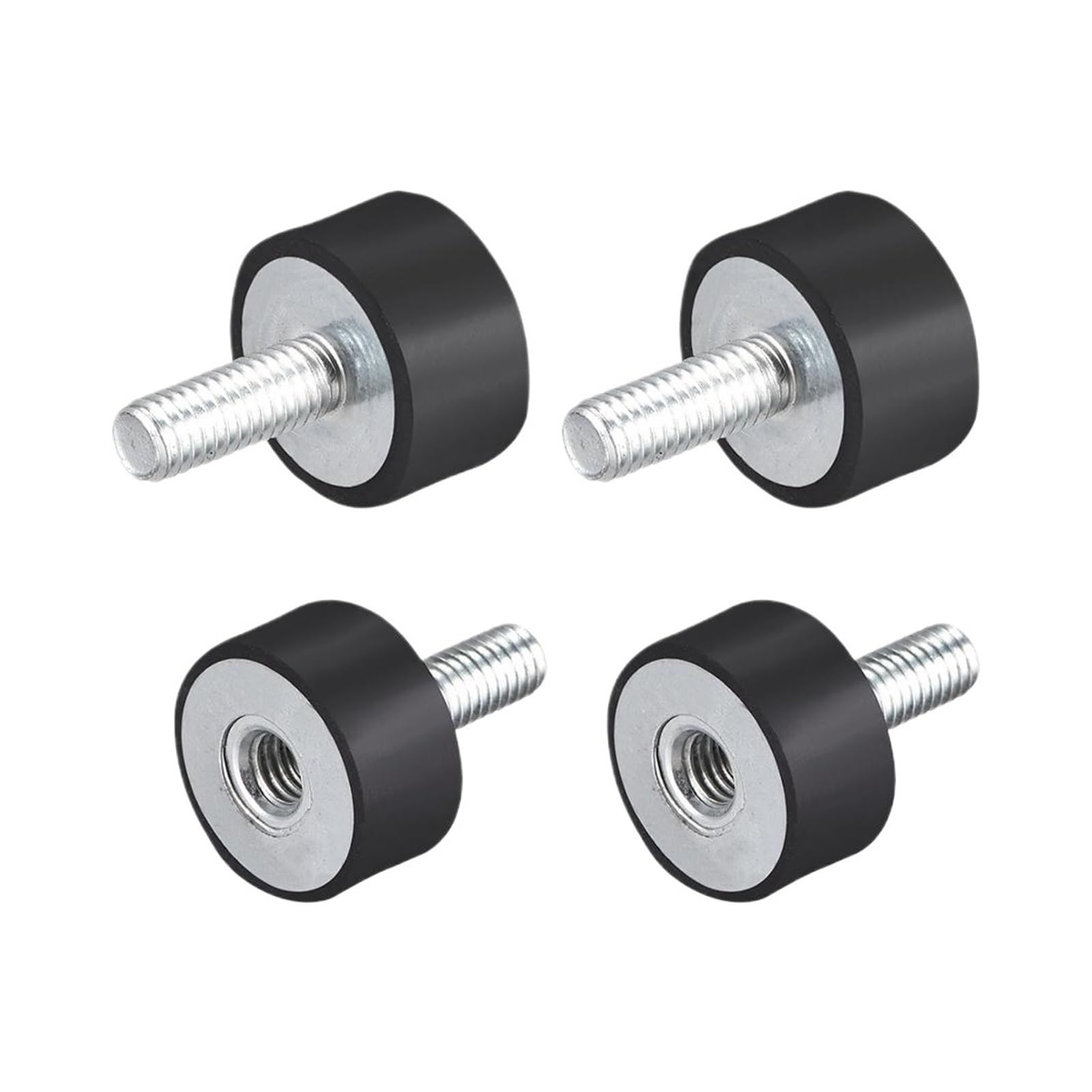 Borchie in Gomma Ammortizzatore 1-8 Pezzi Supporti in M6x16 M6x18 Maschio Femmina Isolatori antivibranti D20xH15 D20xH10(M6x16 D20xH15-8pcs)
