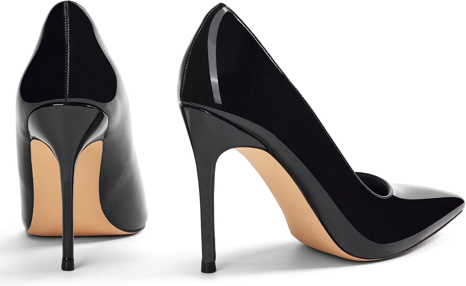 Elisabet Tang Women's High Heels Pumps Closed Pointed Toe Stiletto 4inch Heels Classic Office Special Dressy Wedding Pump Shoes - Image 6