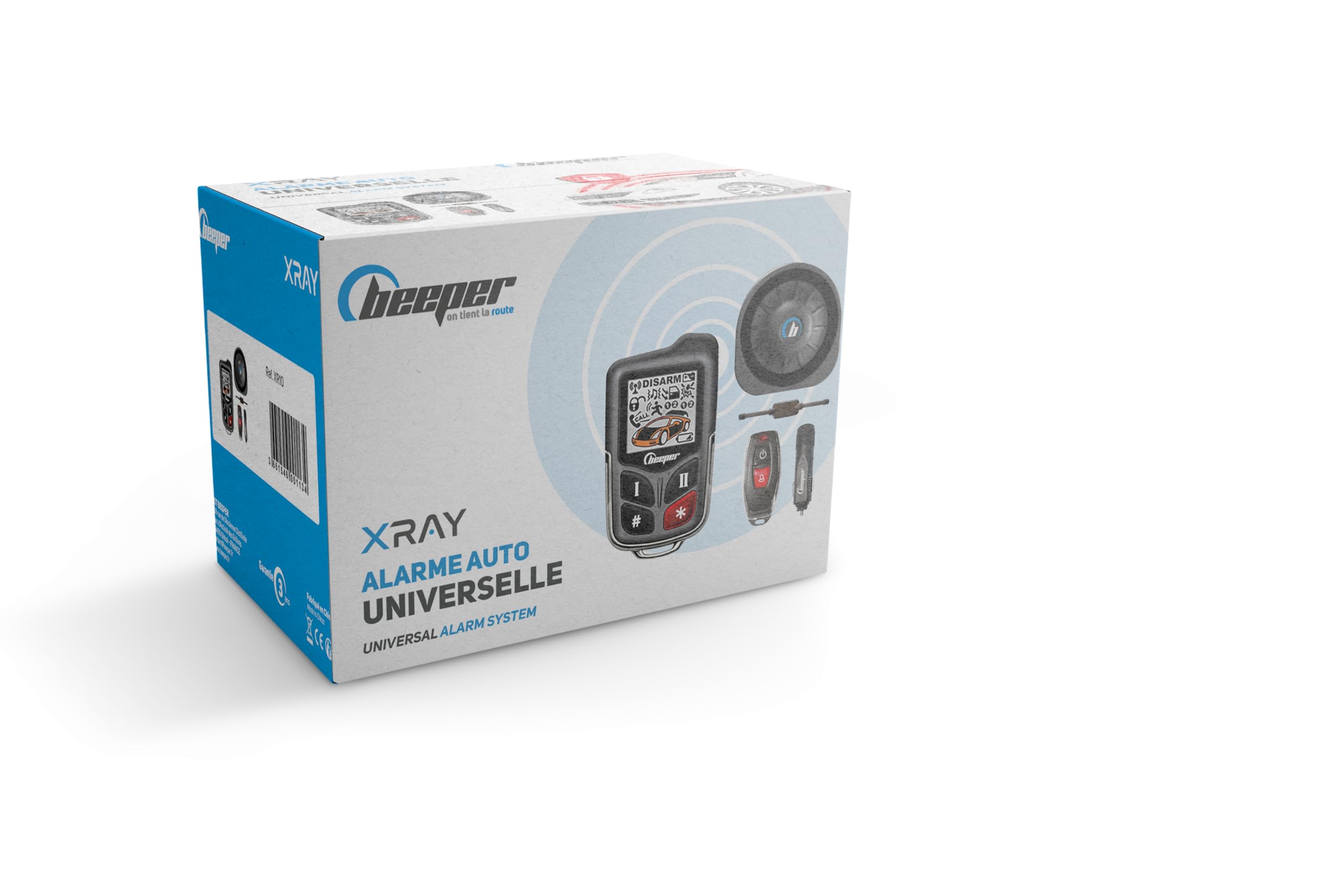 BEEPER - Alarma Universal Auto, Coche, Cabriolet, Utilidad, Camping-Car XR5 (XR10 Universal)