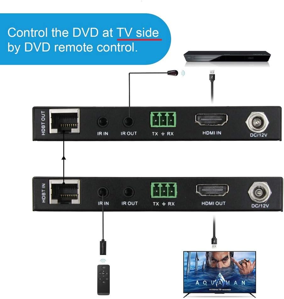 🛒 Crаzу Dеаlѕ HDBaseT HDMI Extender 4K 60Hz (4:2:0) HDR CEC Bi-Directional IR PoE RS232-230ft 1080P,130ft 4K by Cat5e Cat6 No lag,HDMI Extender Over Cat6 RJ45 HDCP2.2,Firmware Upgrade,Slim Mini EX70P Bеѕt Cуbеr Mоndау 🔥 HDBaseT HDMI Extender 4K 60Hz (4:2:0) HDR CEC Bi-Directional IR PoE RS232-230ft 1080P,130ft 4K by Cat5e Cat6 No lag,HDMI Extender Over Cat6 RJ45 HDCP2.2,Firmware Upgrade,Slim Mini EX70P