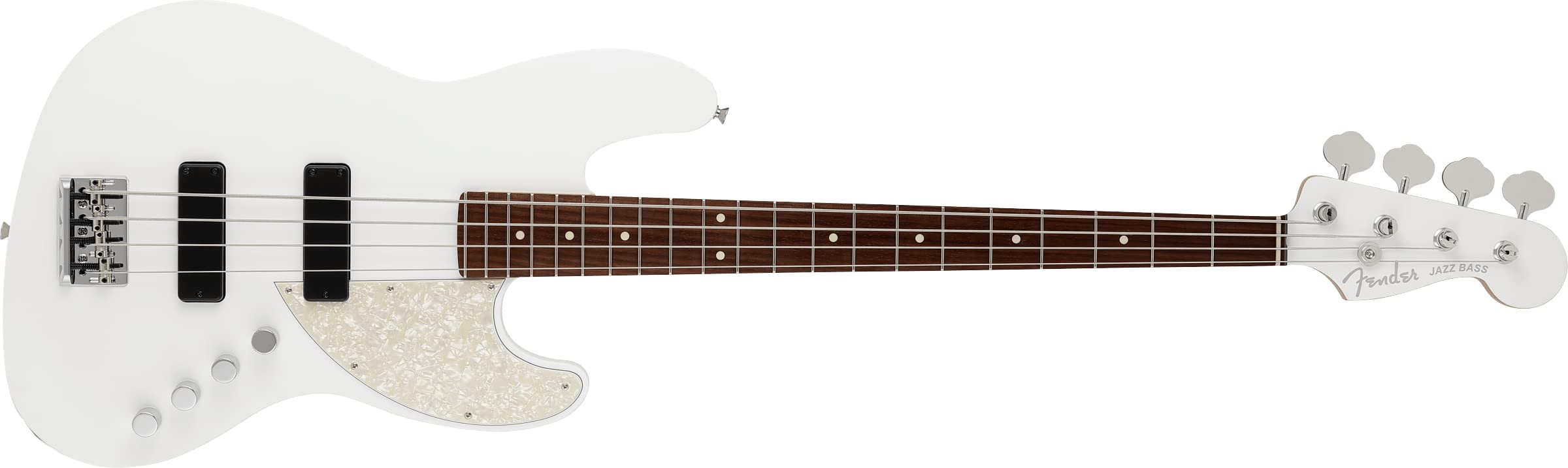 Fender Made in Japan Elemental Jazz Bass HH RW Nimbus White 