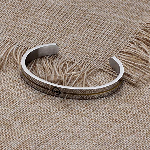 SEIRAA Dispatcher Gifts Thin Gold Line Gift 911 Operators Dispatcher Appreciation Gift Keychain Medical Alerts Jewelry4