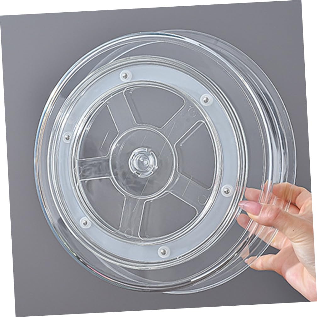 SOLUSTRE Drehbarer Organizer für Gewürze und Kekse Pet Leichtes Offenes Design Große Kapazität für Kühlschrank Küche und Schrank