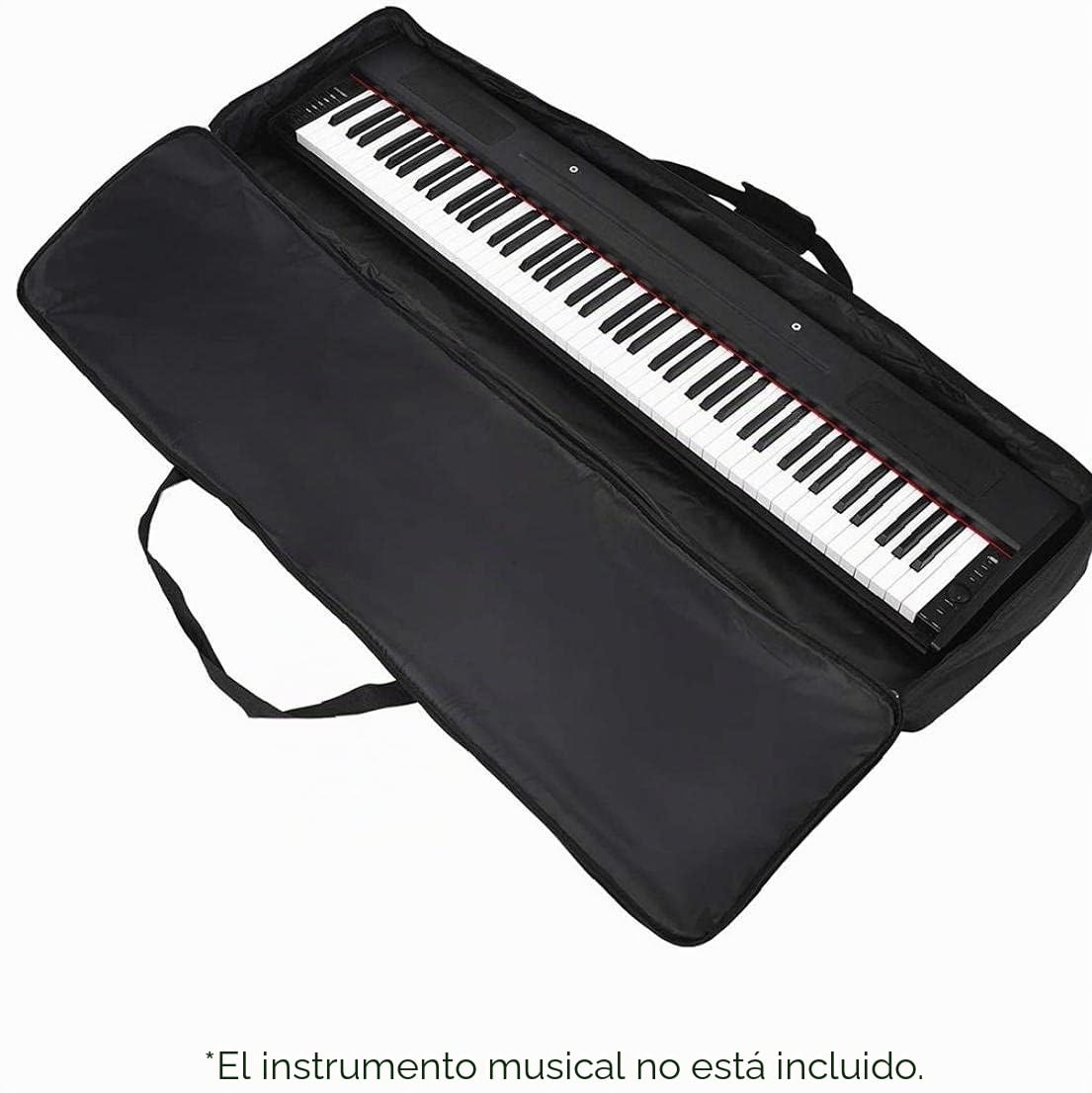NIDONE Bolsa universal para piano electrónico de 88 teclas, gruesa, impermeable, universal, color negro, Negro , informal