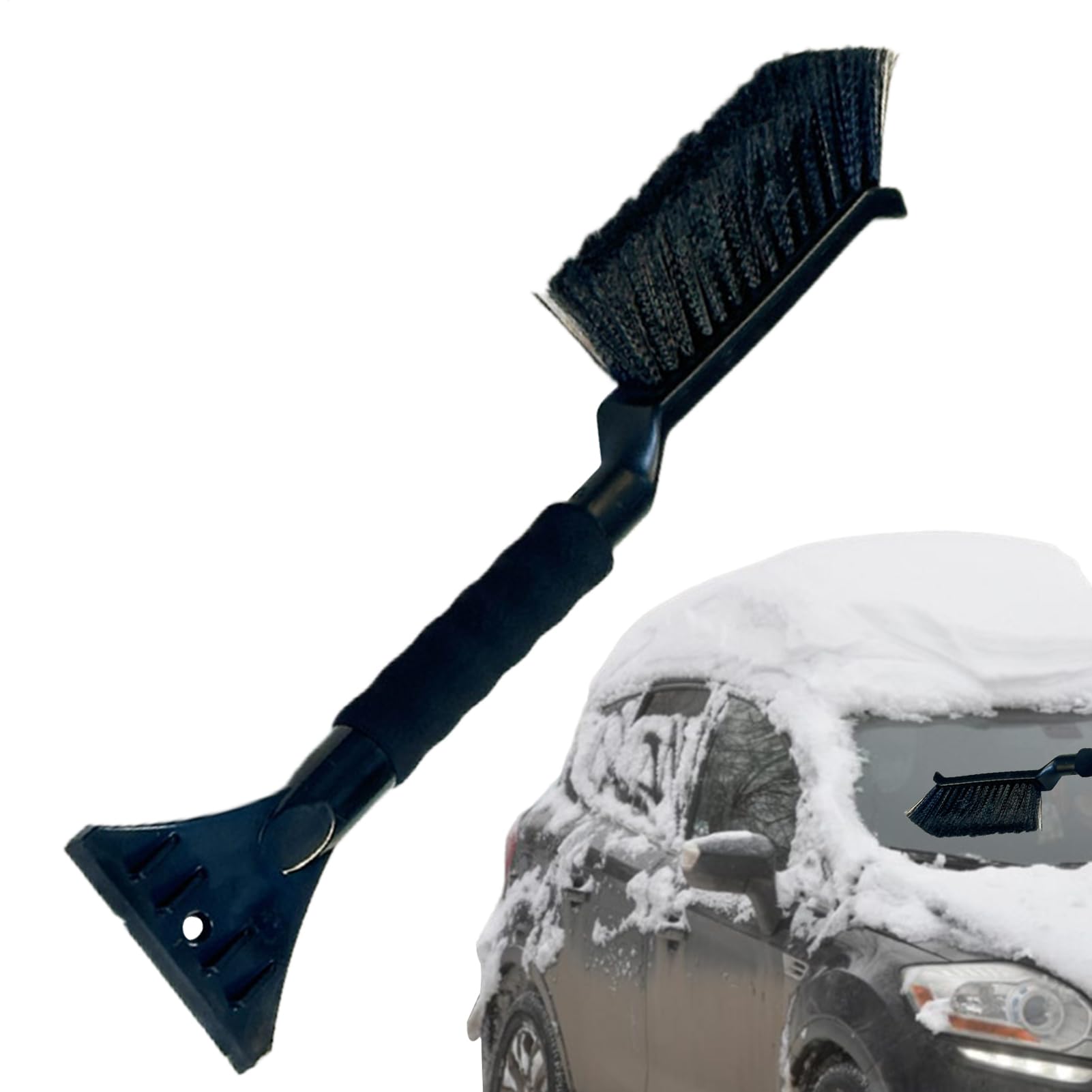 Spazzola Neve per Auto Raschietto Ghiaccio Finestrini, Sgombratore Neve, | Raschietto Ghiaccio Parabrezza per la Pulizia Invernale 'Auto, per una Guida Sicura all'Aperto