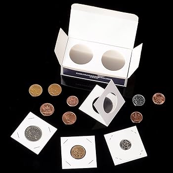 Amazon.co.jp: Ettonsun 600ピース 厚紙コインホルダー フリップ