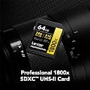 Lexar Gold Series Professional 1800x 64GB UHS-II U3 SDXC Memory Card gallery image