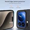 Funda magnética para Xiaomi 17Pro Max/17/17Pro, combinación suave y rígida, protección contra caídas, fibra de carbono mate, negro 3