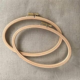 8.5"x 5.2" Oval Wooden Embroidery Hoop 21x 13cm Oval Hand Stitching Hoop - Cross Stitch Hoop - Framing Hoop - Stitchery Hoop - Craft Supply Hoop (2)