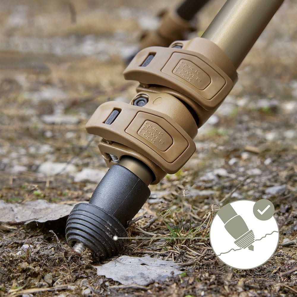 Manfrotto ALPHA S.H.O.T. Grip PRO Kit, Treppiede in Alluminio, Testa Grip Head 360 Gradi, Sella Universale per Fucili, Ottiche, Mirini, Piastra 200PL,per Tiro Sportivo,Osservazione,Attività all'aperto