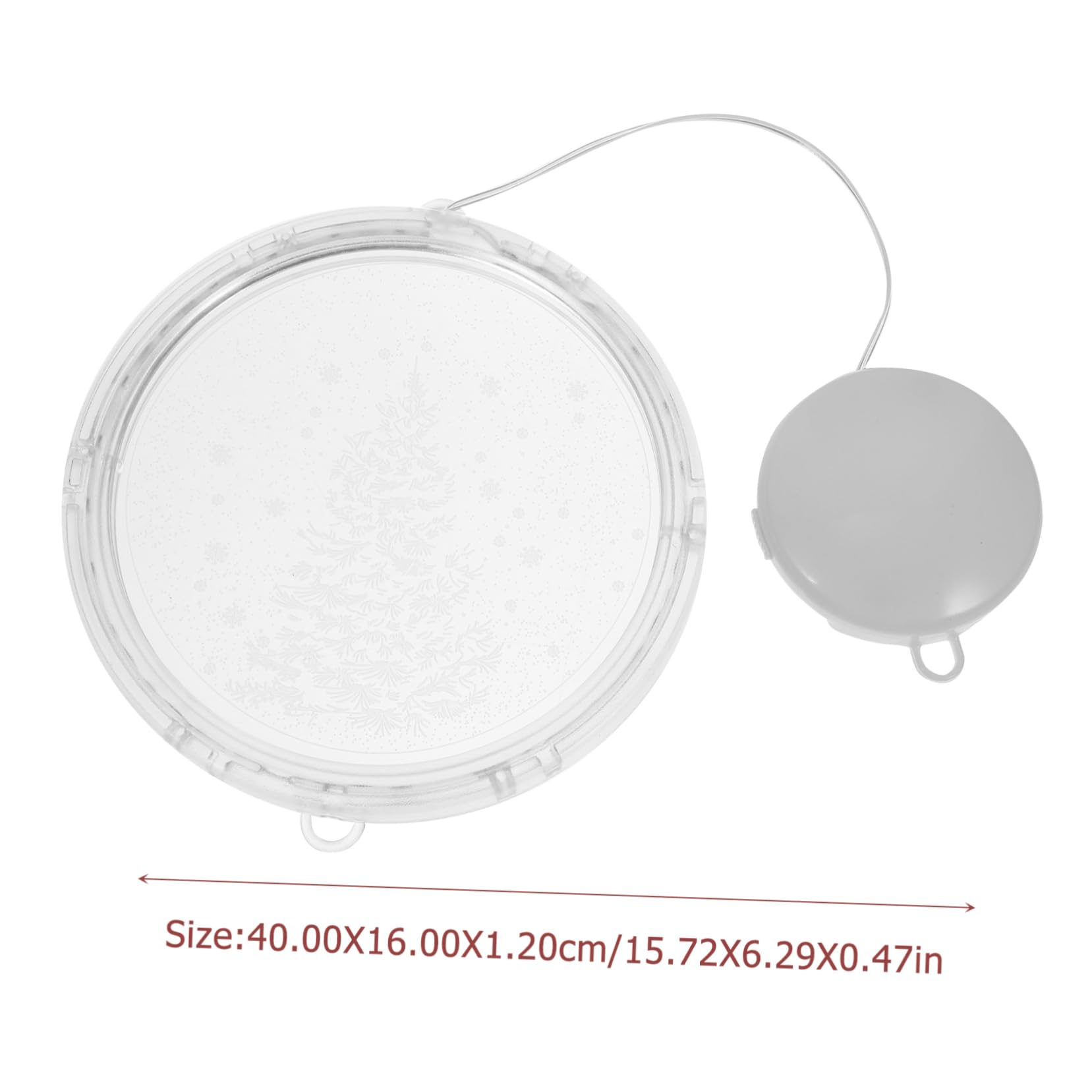 Mikinona Led 3D Acrylic Christmas Tree Decorations Clear Fairy Lights for Window Room Decor Twinkling Xmas Lights