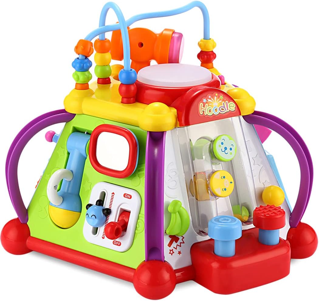 Liberty Imports 15-in-1 Musical Activity Cube Educational Game Play Center Baby Toddler Toy with Lights and Sounds for Early Learning and Development