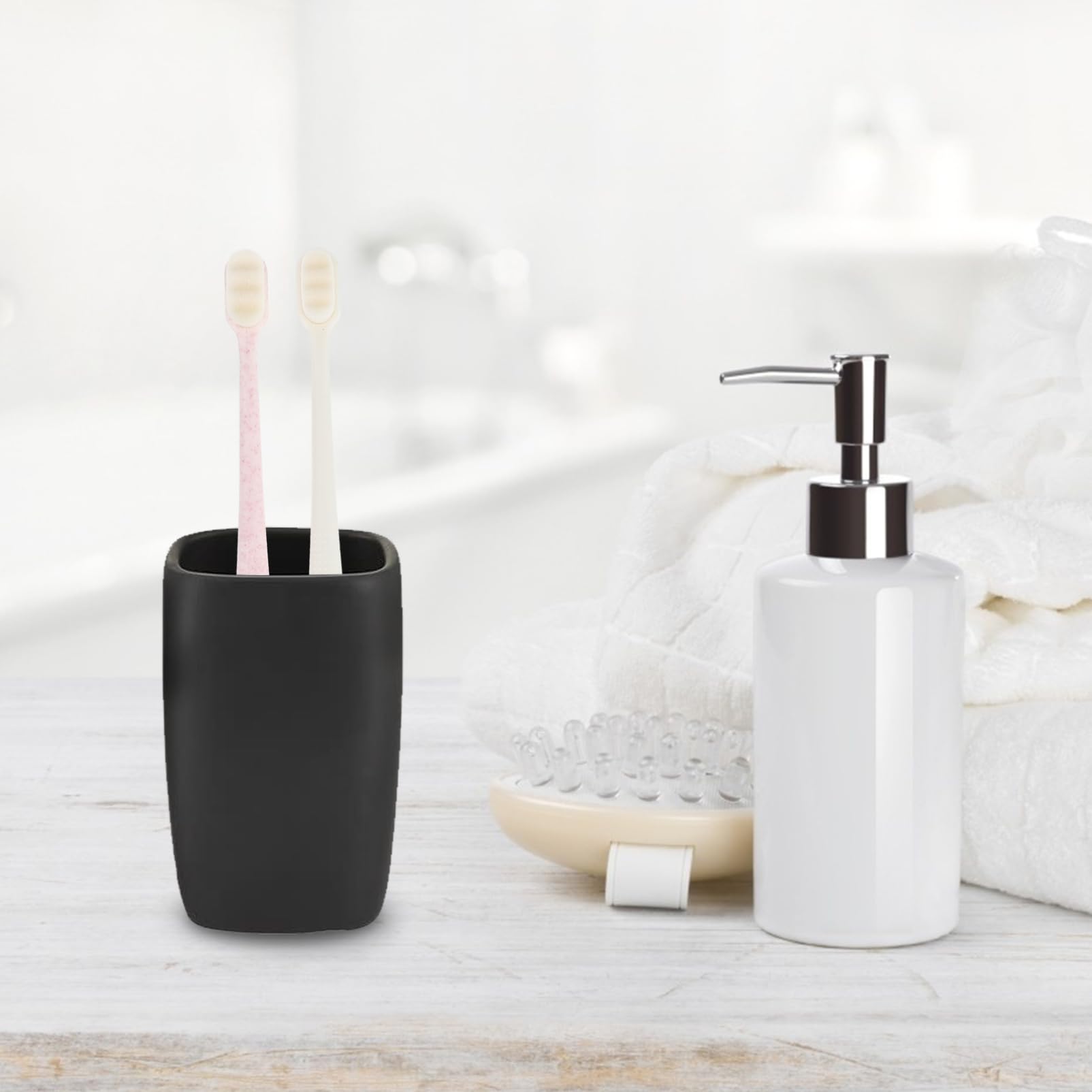 minkissy 3 Set Di Spazzolini Da Denti Stile Ondulato Spazzolini Da Denti Compatti Setole Rigide Per Adulti Spazzolini Da Denti Di Ricambio 6 Pezzi*3
