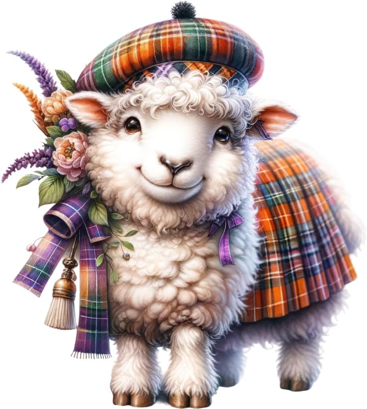 x4 Sheep Vinyl Stickers, Vibrant Blackout Waterproof Decals, Multi Purpose 1@ 20cm Tall Ideal for Toilets car