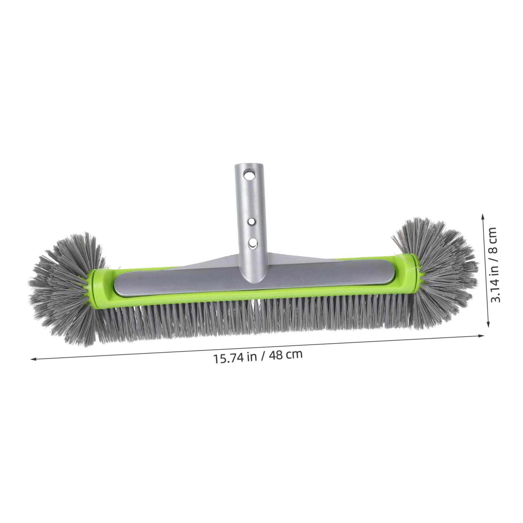 FUNOMOCYA Efficient Pool Cleaning Brush Round Ends for Walls Tiles Floors Inground Above Ground Pools