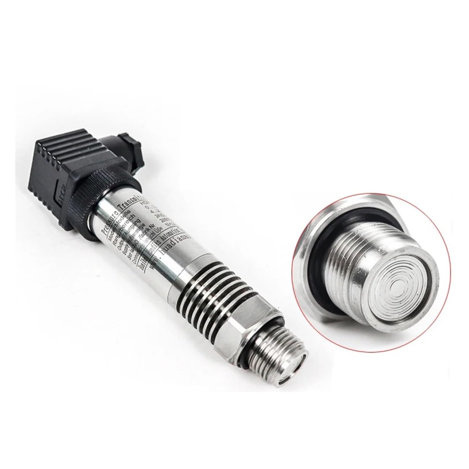 Transmisor de presión Sensor de presión piezoresistivo diferencial de tubería de Agua, presión de Nivel de líquido de 0-5v, 4-20ma(RS485 No Display,0-6bar)