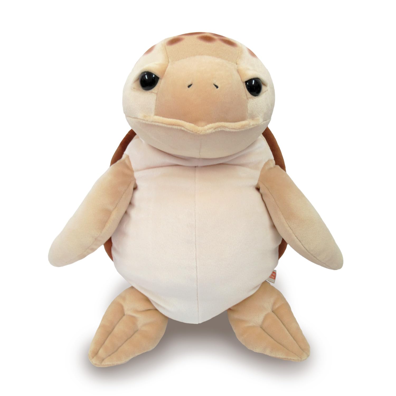 Shinada Global Mochi Turtle Large Plush Brown 11.8in Stuffed Animal Japan