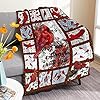 Christmas Im Always with You Northern Cardinal Blanket Flannel Throw Lightweight Super Soft Cozy Luxury Family Bed Blanket Birthday Gift Microfiber 120x90for Family