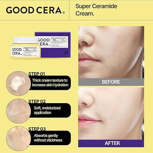 Miniatura 6 de HOLIKA HOLIKA Good Cera Super Ceramide Cream | Crema facial calmante e hidratante para la piel | Crema de ceramida hidratante coreana para la cara |