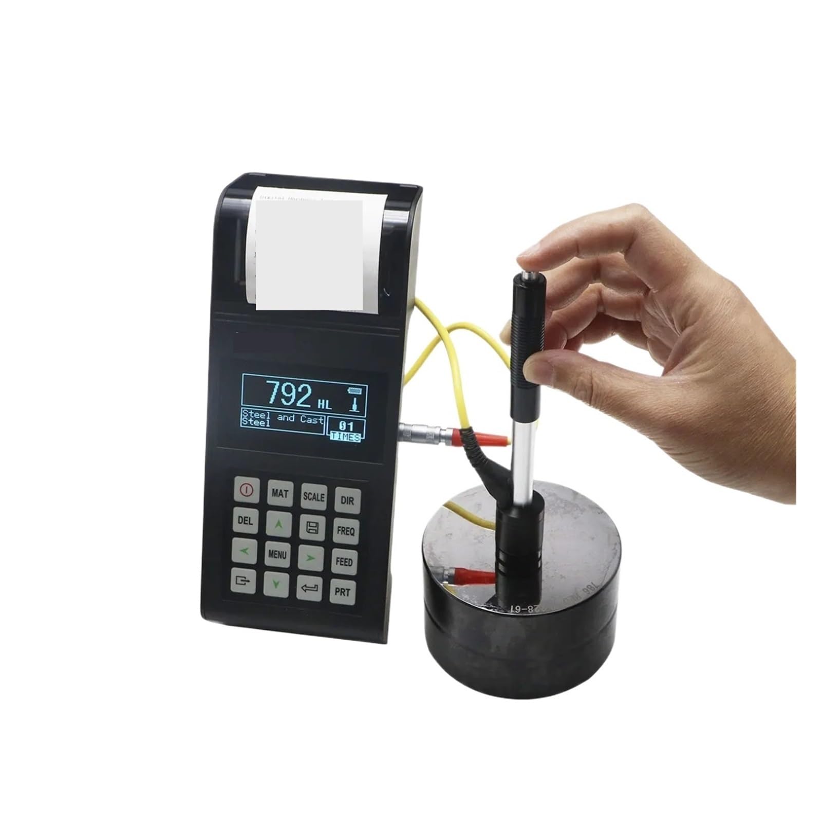 Hardness Tester Durometer Tester Meter Portable Digital Leeb Hardness with Printer for Metal Materials