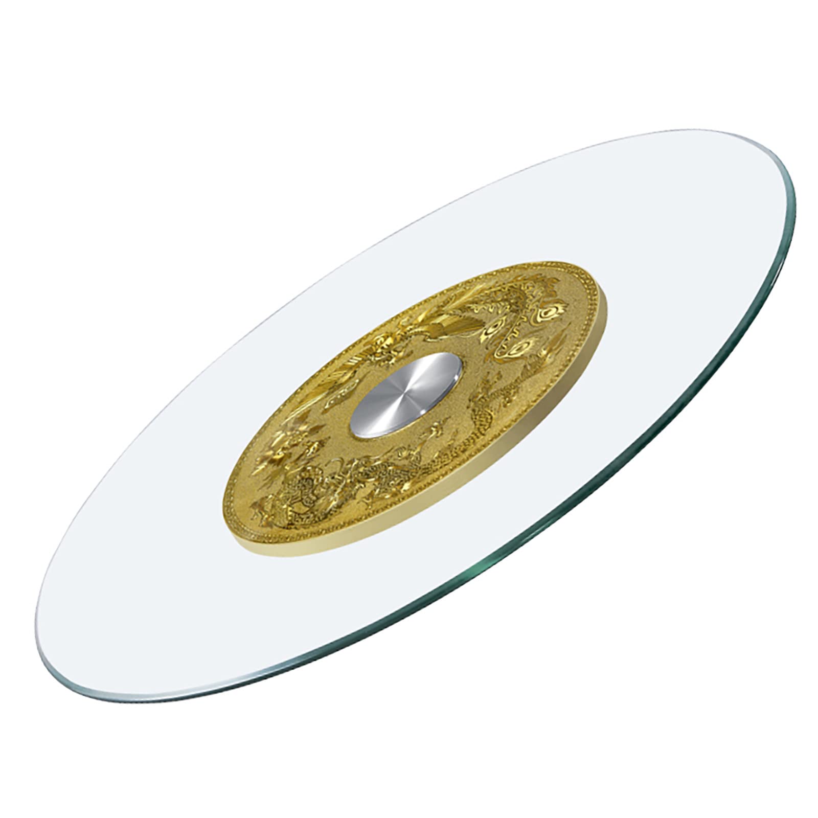 Plateau tournant pour table en verre trempé robuste épaisseur 7 mm