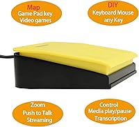 Vista 3 de OLLGEN USB Foot Pedal for PC Gaming,Optical Control Foot Switch,Computer Map Mouse Keyboard Hotkey Combination Key Keypress Simulator Program Page