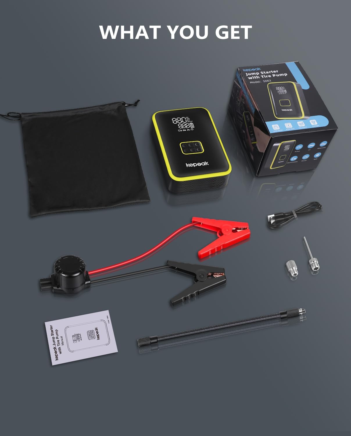 Smart jumper clamps with 10 safety protections