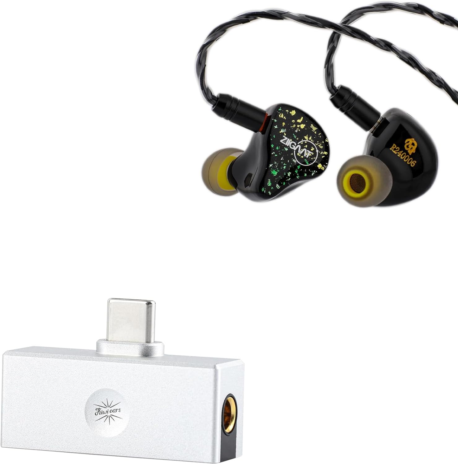 Linsoul ZiiGaat x HBB: Arcadia in Ear Monitor, 1DD+2BA Hybrid Earphone IEM, Wired Gaming Earbuds, Professional Sound Isolating Inner-Ear Monitors with Detachable IEM Cable for Musician Audiophile