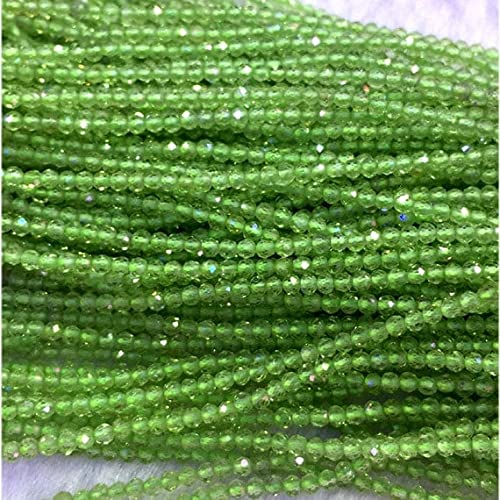 Perles de péridot naturel de 2mm pour composer un bijou personnalisé à offrir en cadeau