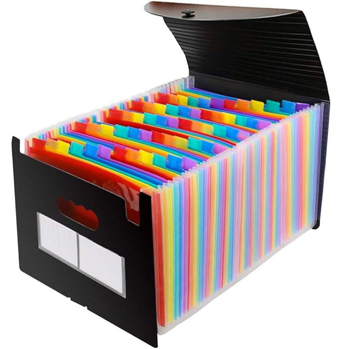 Buy Accordian File Organizer, Expanding File Folder, 60 Pockets, Large