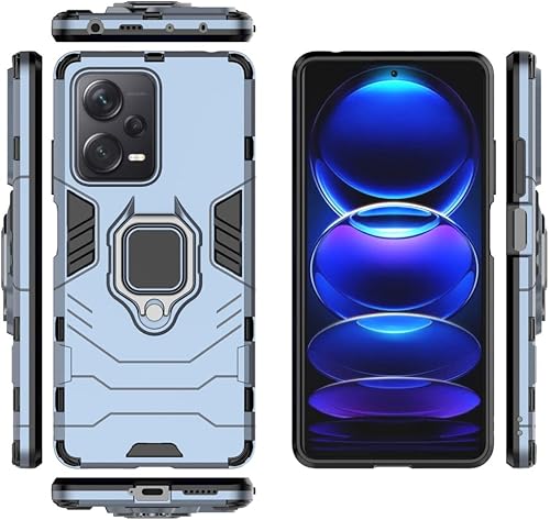 Kukoufey Funda para Xiaomi Redmi Note 12 Pro Plus Caso,Funda de soporte para Xiaomi Redmi Note 12 Pro+5G Case Azul