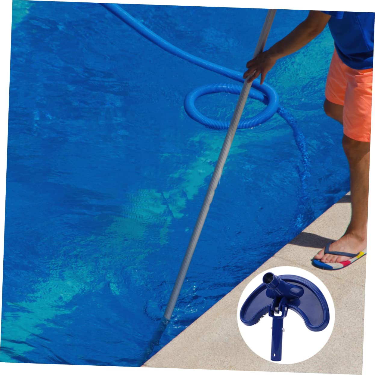 BCOATH Swimming Pool Suction Head Sturdy Vacuum Brush Pool Curved Suction Head Reinforcing Strip for Spa and Cleaning