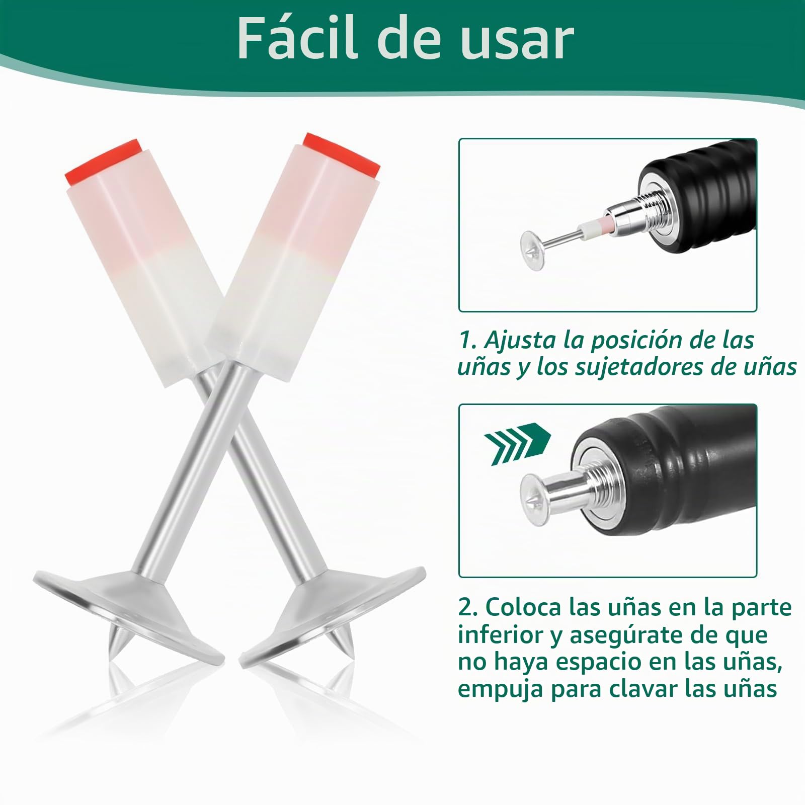 400 piezas de clavos para pistola de clavos, clavos redondos de 7,3 mm, adecuados para fijación, instalación y reparación de techos y paredes