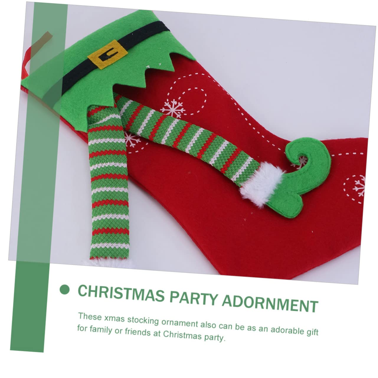 Ciieeo 8 STK Bein Weihnachtsstrumpf Weihnachtstüte mit Süßigkeiten Dekoration für Weihnachtsfeiern Weihnachtssocken Kinder weihnachtsdeko weihnachtsgeschenktüten Christbaumschmuck