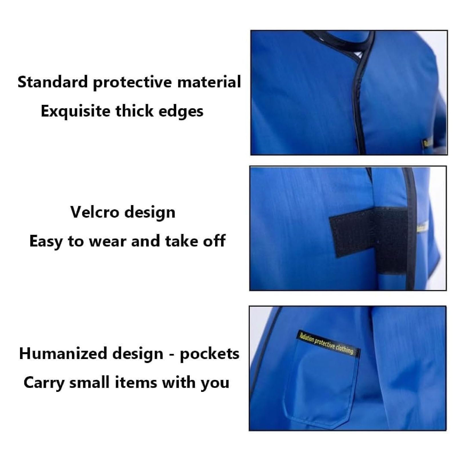 Gilet de Plomb Tablier en Plomb 0,35/0,5 mmpb, vêtements légers en Plomb pour Protection Contre Les Rayons X, Tablier en Plomb pour Rayons X et Tablier