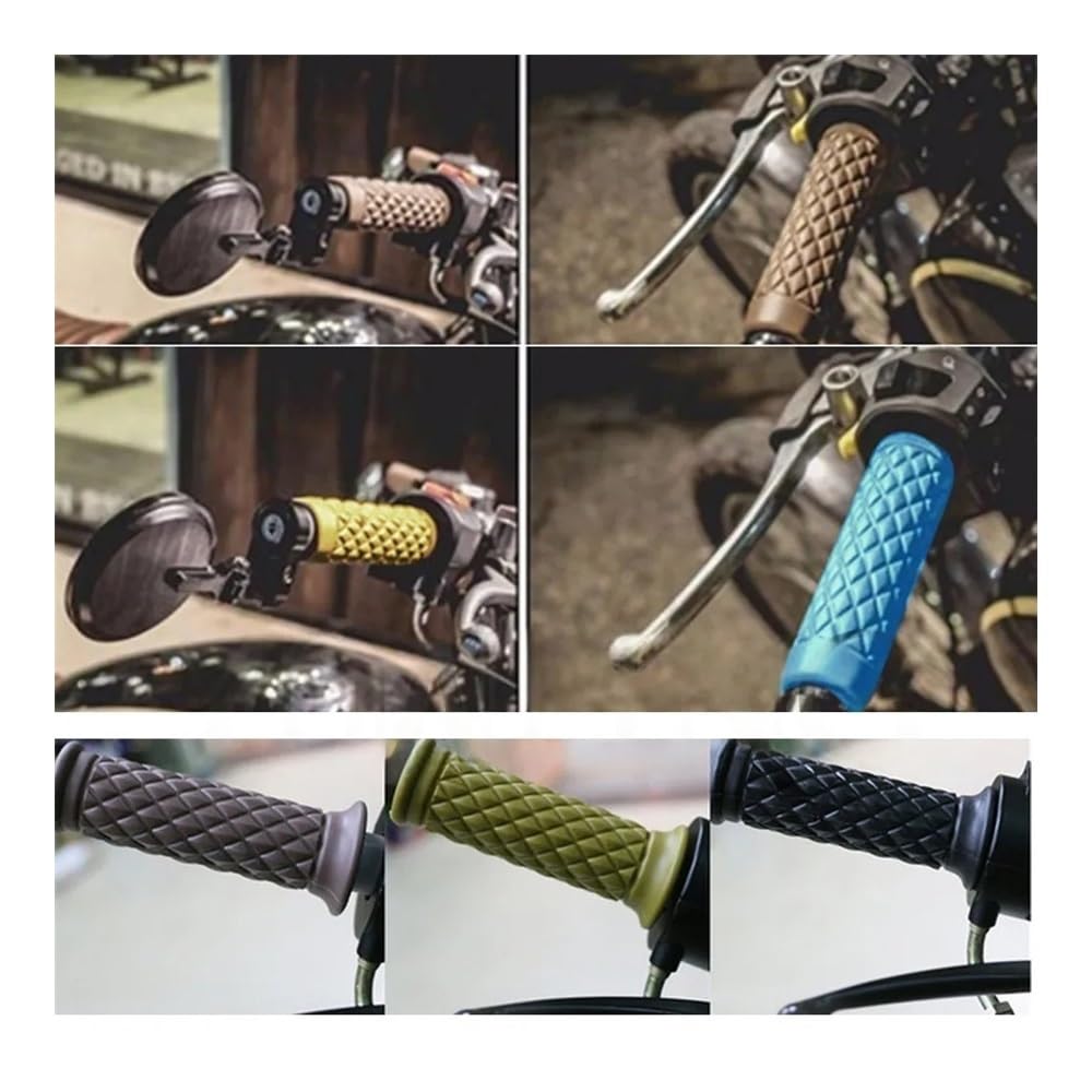 1 Paar 1 Zoll 25 Mm Assist Bar Ends Motorrad-Lenkerhandgriffe Aus Gummi Für Suzuk& Für KAWASAK& Für Chopper 883 MotorradGriffe