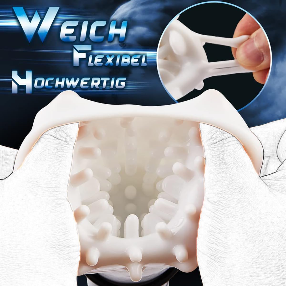 Elektrischer Masturbator Cup Sex Spielzeug mit 5 Rotationsmodi und 10 Vibrationsmodi für Die Männer Solo Taschenmuschi Blowjob Penis Masturbatoren mit 3D Realistischer Vagina Pussy Sex Toyset Herren
