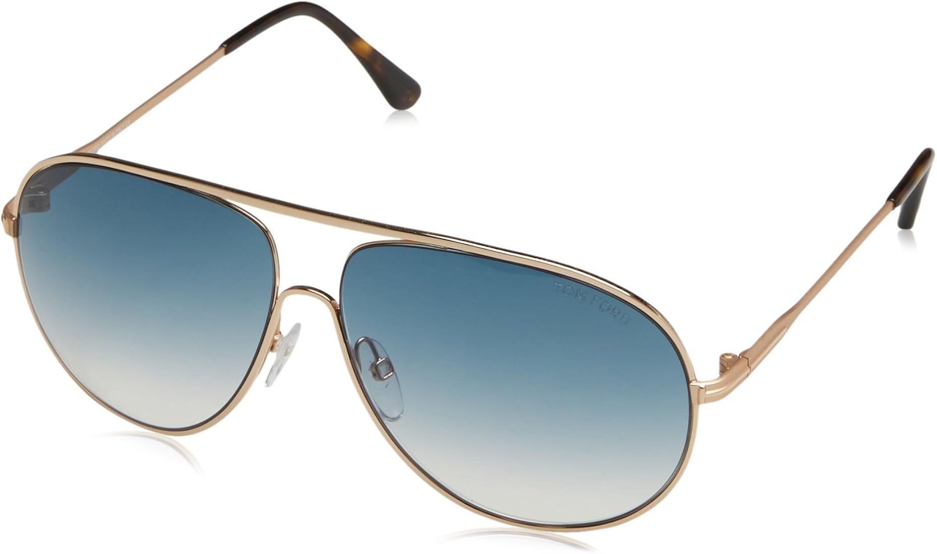Buy Tom Ford TF 450 Cliff 28P Rose Gold Metal Aviator Sunglasses 