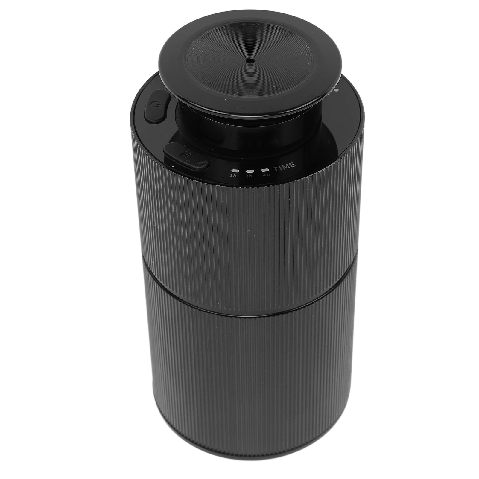 Difusor de Aceite Esencial para Coche USB, Color Negro, 50m³ con Temporizador, Pulverización Vertical, 800MAH, para Hoteles, SPA, Aleación de Aluminio