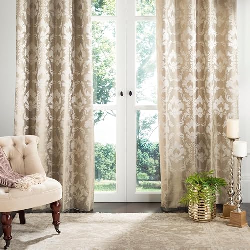 Miniatura 3 de Safavieh Home Collection Perama - Panel opaco para ventana de 52 x 84 pulgadas, color beige