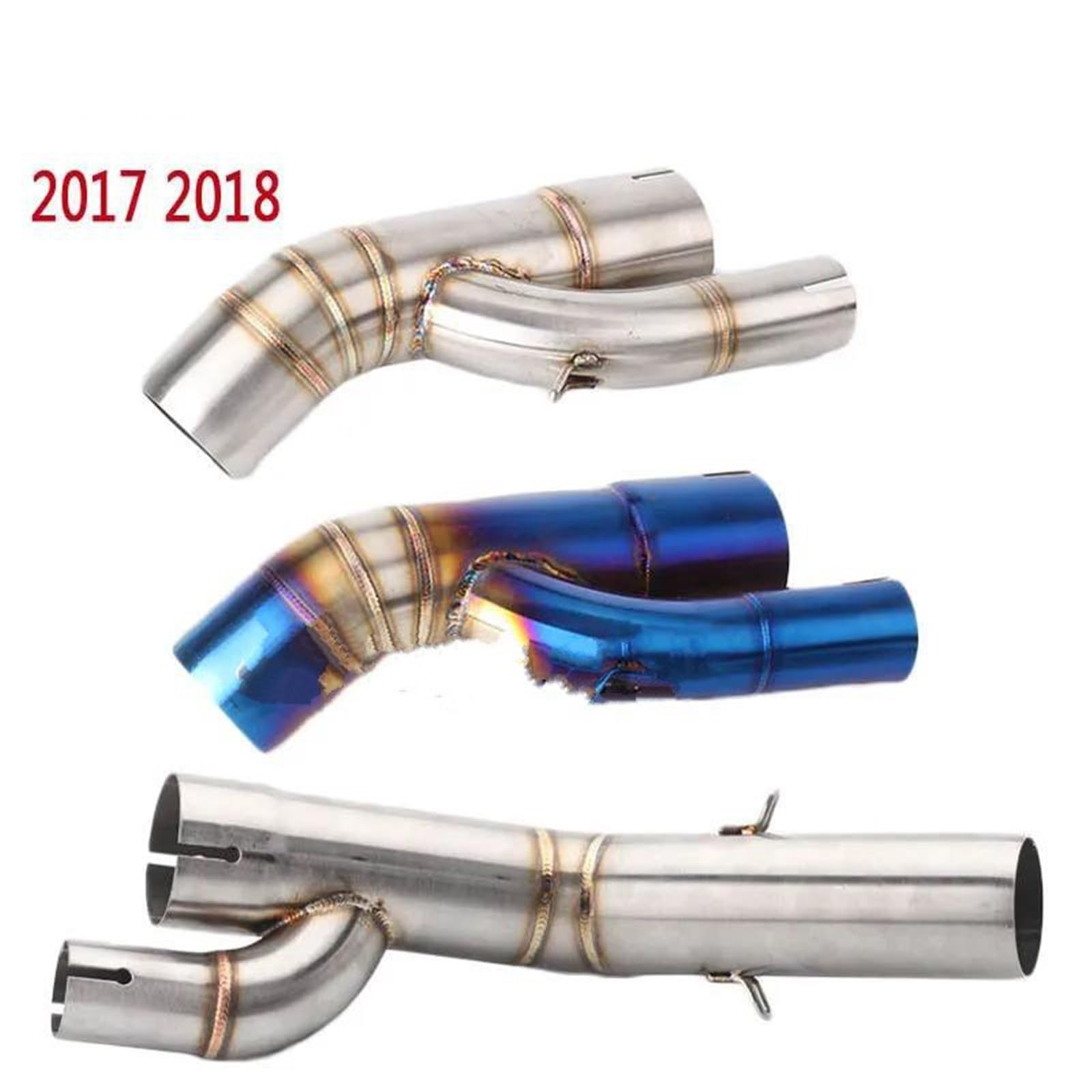 Scarico scooter Accessori Collegamento Dell'adattatore Tubo Centrale Silenziatore Scarico Moto Per S1000RR Per S1000R 2017 2018(Style 2)