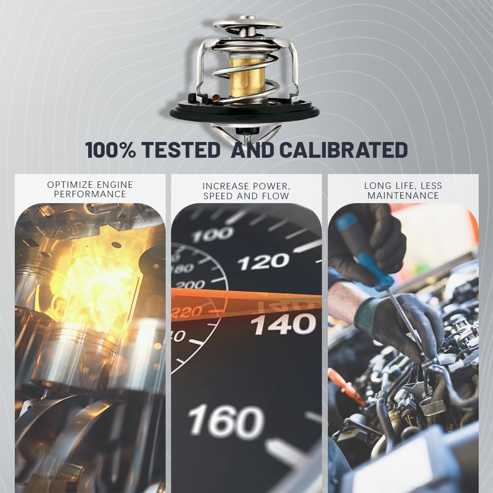 Automotive Replacement Engine Thermostats, High Performance Thermostat, Car Accessories Auto Engine Coolant Thermostat Fits for Honda Civic CRV Odyssey, Replaces# 19301-PAA-306 19301-PLC-315