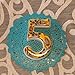 Large Ceramic Housewarming Sign Ceramic Address Plaque House Numbers Sign Door Personalized Coloured Decorative Hand Decoratede Housewarming Gifts Tulip Design 12 * 9 cm (Yellow, 5)